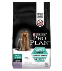 Pro Plan OptiDigest Grain Free Small and Mini Adult сухой корм для взрослых собак мелких пород с индейкой 2,5 кг. 